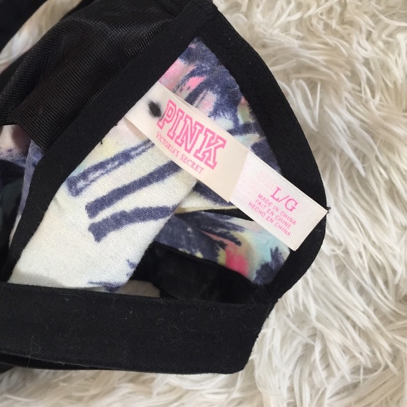 🌴 PINK Palm Tree Colorful Bustier Bralette - Picture 3 of 3